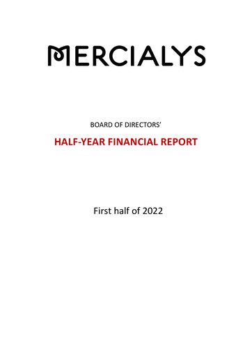 Thumbnail Mercialys Half-year Report 2022-h1