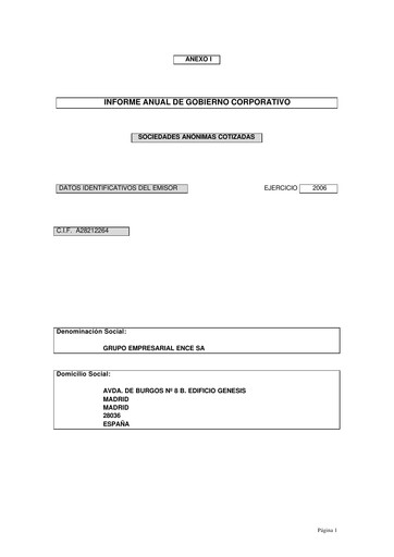 Thumbnail ENCE Energía y Celulosa Annual Report 2006
