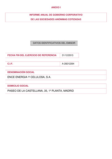 Thumbnail ENCE Energía y Celulosa Annual Report 2013