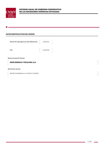 Thumbnail ENCE Energía y Celulosa Annual Report 2020