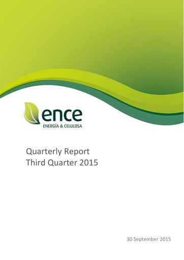 Thumbnail ENCE Energía y Celulosa Quarterly Report 2015-q3