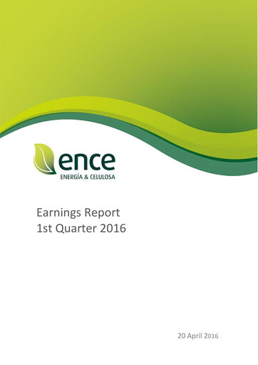 Thumbnail ENCE Energía y Celulosa Quarterly Report 2016-q1