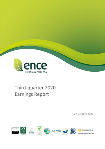 Thumbnail ENCE Energía y Celulosa Quarterly Report 2020-q3