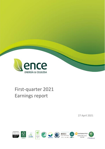 Thumbnail ENCE Energía y Celulosa Quarterly Report 2021-q1