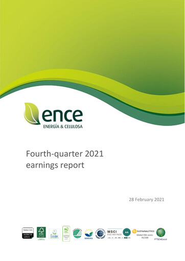 Thumbnail ENCE Energía y Celulosa Quarterly Report 2021-q4