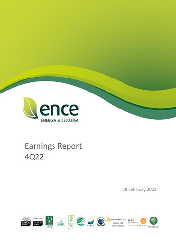 Thumbnail ENCE Energía y Celulosa Quarterly Report 2022-q4