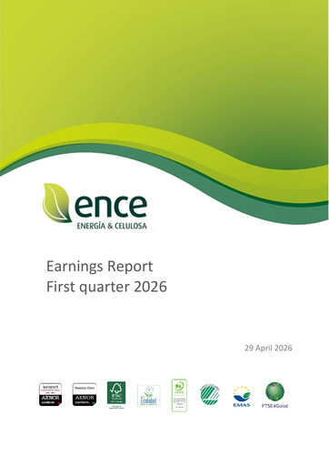 Thumbnail ENCE Energía y Celulosa Quarterly Report 2026-q1