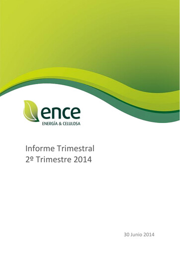 Thumbnail ENCE Energía y Celulosa Quarterly Report 2014-q2