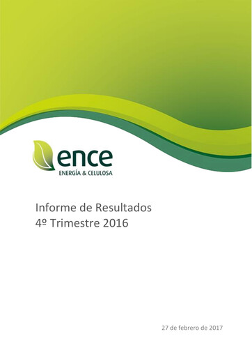 Thumbnail ENCE Energía y Celulosa Quarterly Report 2016-q4