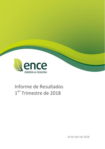 Thumbnail ENCE Energía y Celulosa Quarterly Report 2018-q1