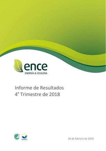 Thumbnail ENCE Energía y Celulosa Quarterly Report 2018-q4