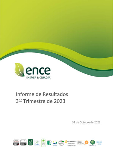 Thumbnail ENCE Energía y Celulosa Quarterly Report 2023-q3
