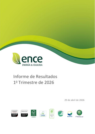 Thumbnail ENCE Energía y Celulosa Quarterly Report 2026-q1