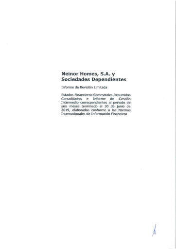 Thumbnail Neinor Homes Half-year Report 2019-h1