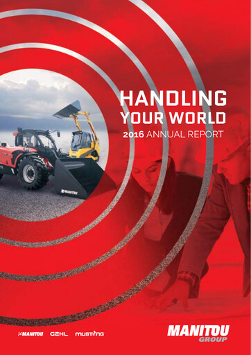 Thumbnail Manitou Group
 Annual Report 2016