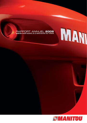 Miniature Manitou Group
 Rapport annuel 2008