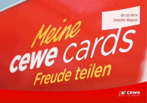 Thumbnail CEWE Half-year Report 2014-h1