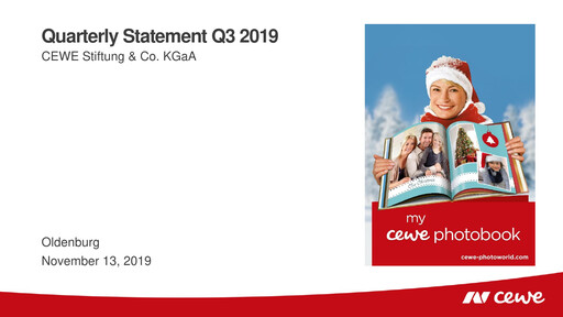 Thumbnail CEWE Quarterly Report 2019-q3