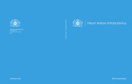 Miniature Philip Morris International Rapport annuel 2014