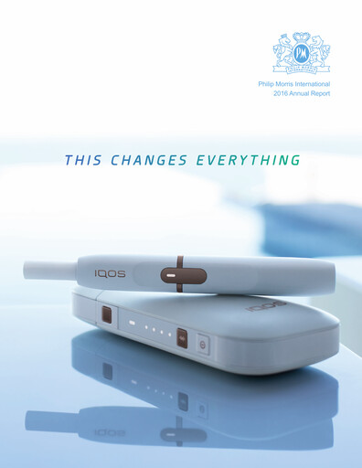Miniature Philip Morris International Rapport annuel 2016