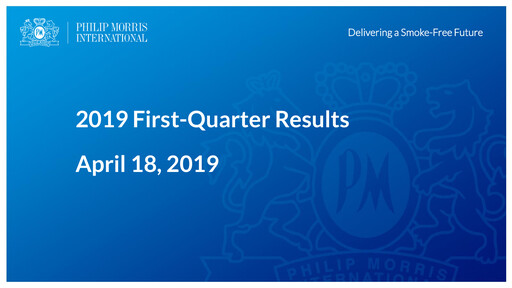 Thumbnail Philip Morris International Quarterly Report 2019-q1