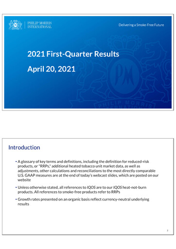 Thumbnail Philip Morris International Quarterly Report 2021-q1