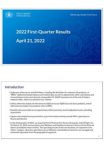 Thumbnail Philip Morris International Quarterly Report 2022-q1