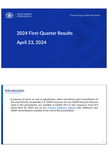 Thumbnail Philip Morris International Quarterly Report 2024-q1