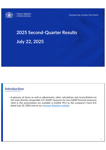 Thumbnail Philip Morris International Quarterly Report 2025-q2