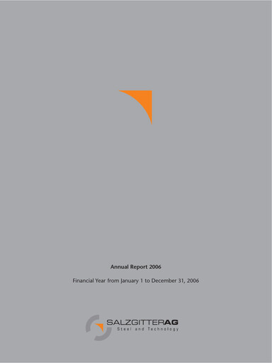 Thumbnail Salzgitter Annual Report 2006