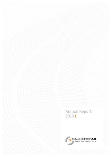 Thumbnail Salzgitter Annual Report 2013