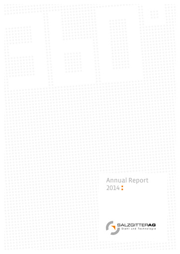 Thumbnail Salzgitter Annual Report 2014