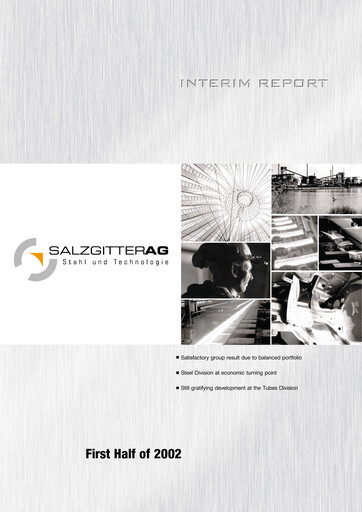Miniature Salzgitter Rapport semestriel 2002-h1