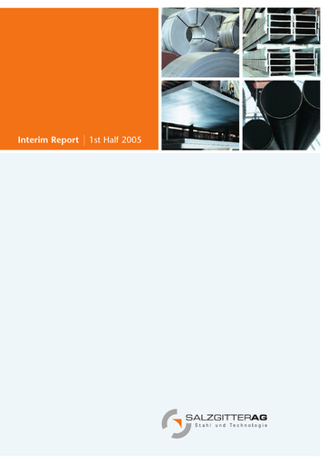 Miniature Salzgitter Rapport semestriel 2005-h1