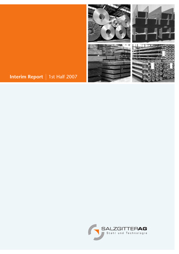Miniature Salzgitter Rapport semestriel 2007-h1