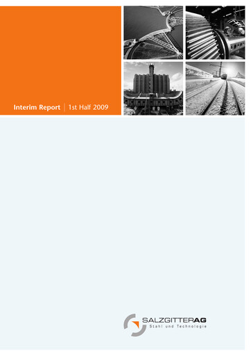 Miniature Salzgitter Rapport semestriel 2009-h1