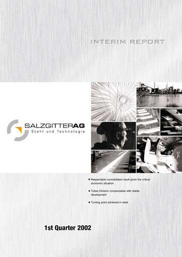 Miniature Salzgitter Rapport trimestriel 2002-q1