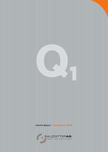 Miniature Salzgitter Rapport trimestriel 2010-q1