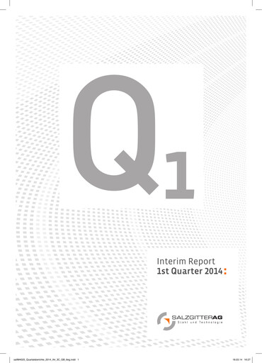 Miniature Salzgitter Rapport trimestriel 2014-q1