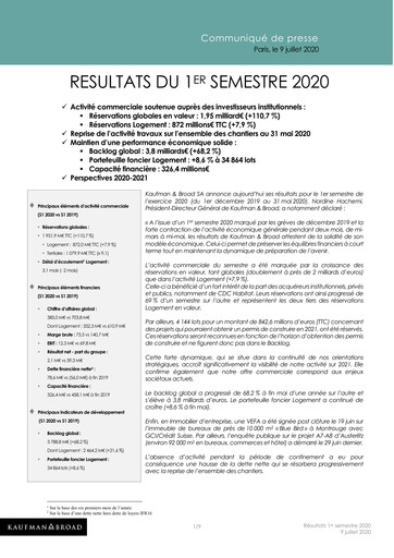 Vorschaubild Kaufman & Broad Halbjahresbericht 2020-h1