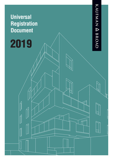 Vorschaubild Kaufman & Broad Universelles Registrierungsdokument 2019