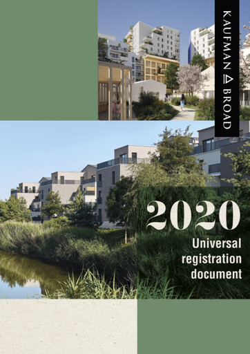 Vorschaubild Kaufman & Broad Universelles Registrierungsdokument 2020