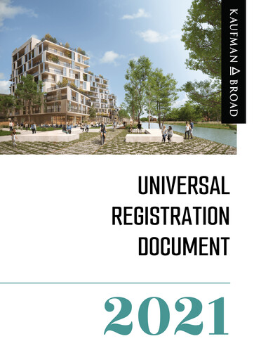 Vorschaubild Kaufman & Broad Universelles Registrierungsdokument 2021