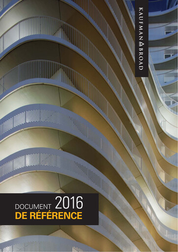 Vorschaubild Kaufman & Broad Universelles Registrierungsdokument 2016