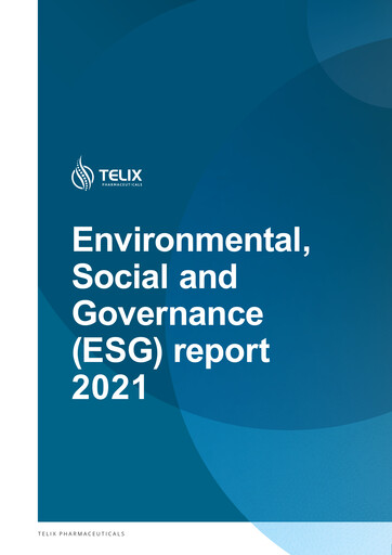 Thumbnail Telix Pharmaceuticals ESG Report 2021