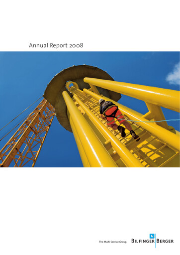 Thumbnail Bilfinger Annual Report 2008