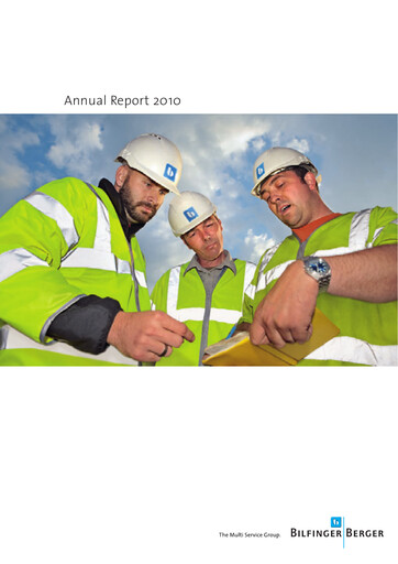 Thumbnail Bilfinger Annual Report 2010