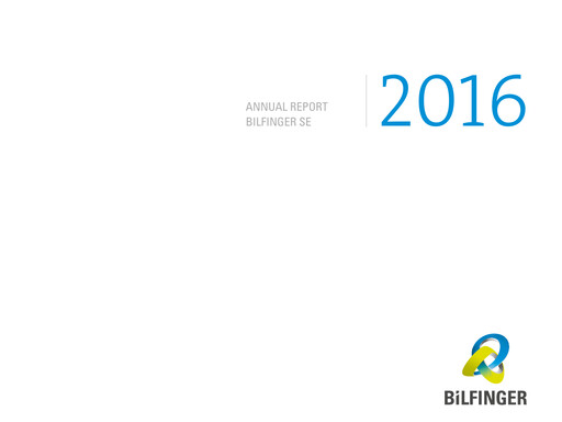 Thumbnail Bilfinger Annual Report 2016