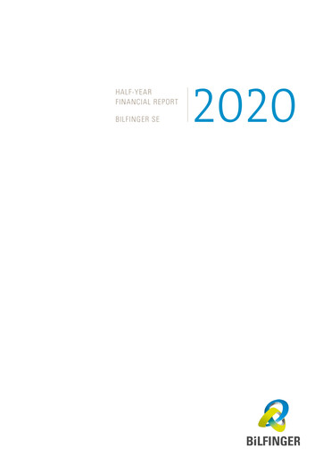 Thumbnail Bilfinger Financial Report 2020-h1