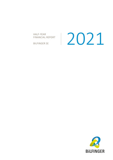 Thumbnail Bilfinger Financial Report 2021-h1